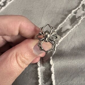 Sterling silver spider ring